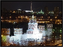 Noc, Monaster Nowodziewiczy, Moskwa, Rosja
